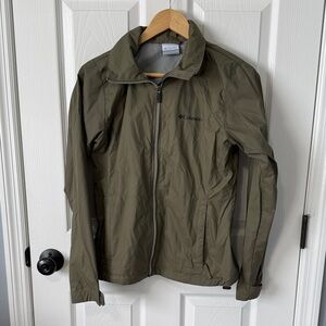 Columbia Olive Green Rain Jacket